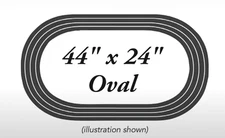 Williams by Bachmann 00275 O Gauge E-Z Street 44" x 24" Oval Track Pack
