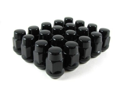#ad Lug Nuts Bulge Acorn 12x1.25 Nut 20 Subaru Black $18.04