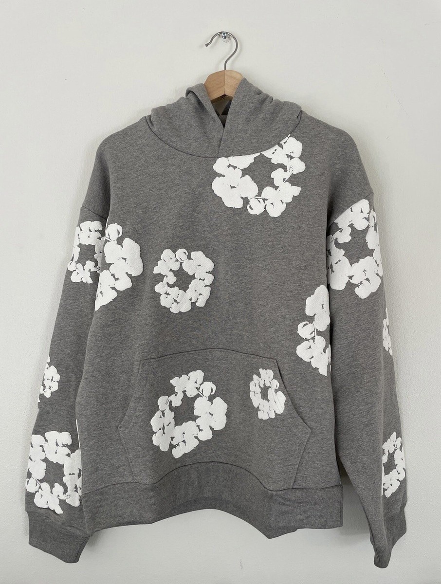 Denim Tears The Cotton Wreath Sweatshirt Grey Size Small | eBay