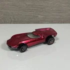 Vintage Hot Wheels Redline 1968 Rose Pink Turbofire White Interior