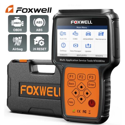 Foxwell NT650Elite Profi OBD2 Diagnosegerät OBD Scanner ABS SRS System DPF Reset