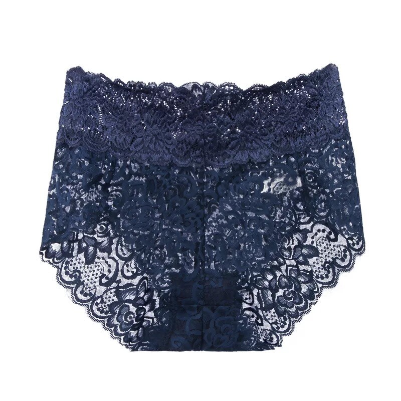 1 Pack Ladies Sexy Full Lace Briefs Hot See Through Breathable Knickers