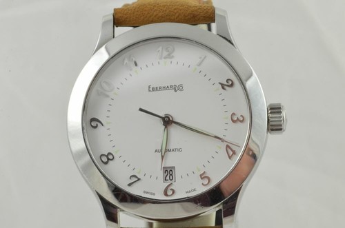 Eberhard & Co Classics Automatic Men's Watch 41116 38MM Steel Pretty Wrist Watch - Picture 1 of 7