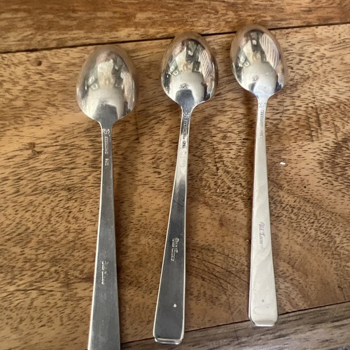 lot of 3 TOWLE OLD LACE Sterling Silver Solid baby spoons No Mono - Picture 5 of 7