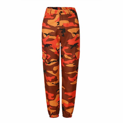 Womens Camo Cargo Trousers Casual Pants Ladies Military Army Combat Camouflage - Picture 10 of 16