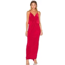 MISA Los Angeles Maxi Domino Red Dress Size Small EUC