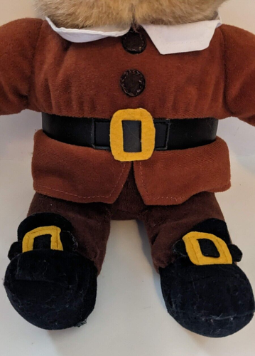 Gibson Greetings PILGRIM BEAR Plush Teddy Thanksgiving Fall Decor 1997 Boy 14" - Picture 3 of 7