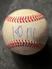 Keibert Ruiz GAME USED AUTOGRAPHED BALL, BALL#1 , ITEM 31