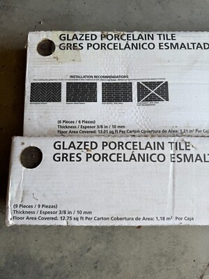 Glazed porcelain tiles 4 boxes
