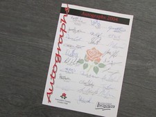 Lancashire County Cricket Club 2004 Multi Signed Autographed Team Sheet B