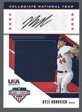 2019 USA Stars & Stripes Signatures Jerseys #USA-AA Kyle Brnovich 151/199