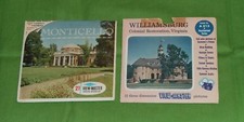 vintage Virginia MONTICELLO WILLIAMSBURG VIEW-MASTER REELS packet lot