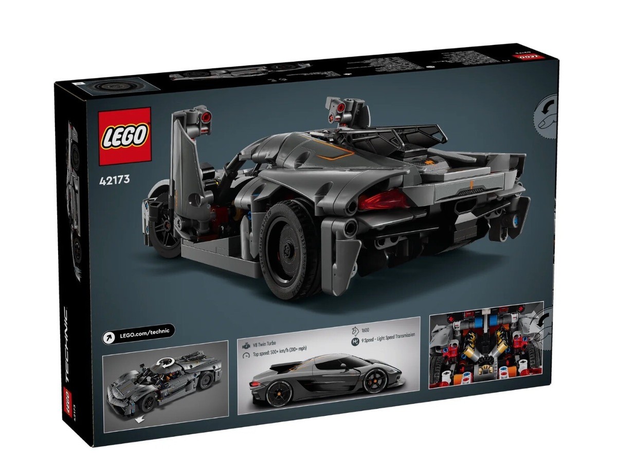 LEGO 42173 Koenigsegg Jesko Absolut Grey Hypercar - Technic