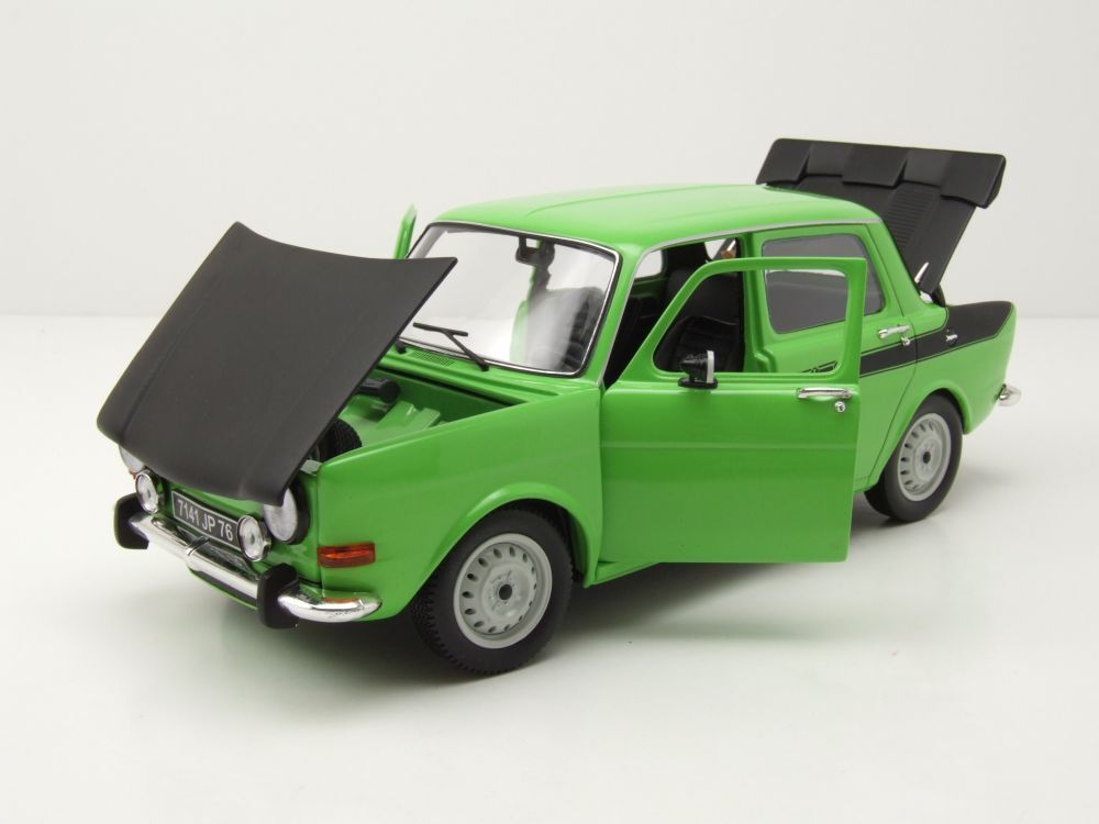 Simca 1000 Rallye 2 1976 grün schwarz Modellauto 118 Norev