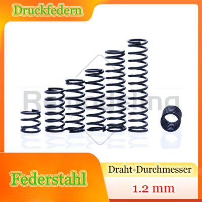 Druckfeder 1.2mm Draht Metallfedern Feather Spiralfeder Rückstellfedern Feather