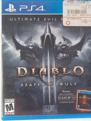  Diablo III 3 Reaper of Souls Ultimate Evil Edition PS4