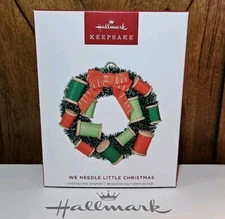 NEW Hallmark WE NEEDLE LITTLE CHRISTMAS 2024 Keepsake Ornament Sew Spool Thread