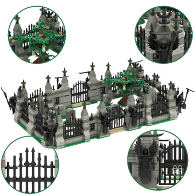 Hell's Gate Pumpkin Ghost Building Blocks Set MOC Halloween Kid Adult Gift Diy