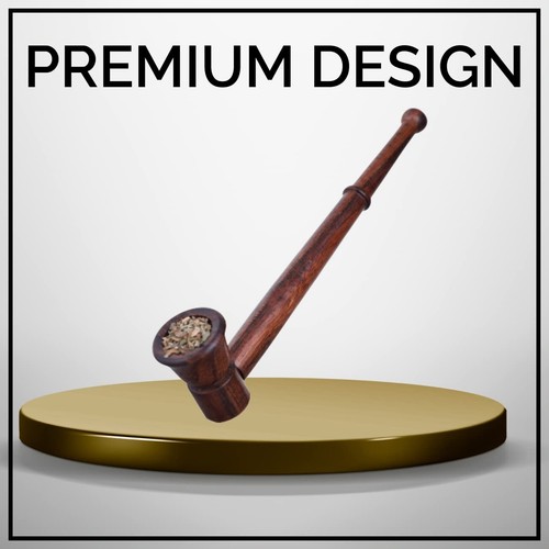 Pipa de tabaco estilo gratuito con pipa extraíble, hecha a mano - Imagen 4 de 5
