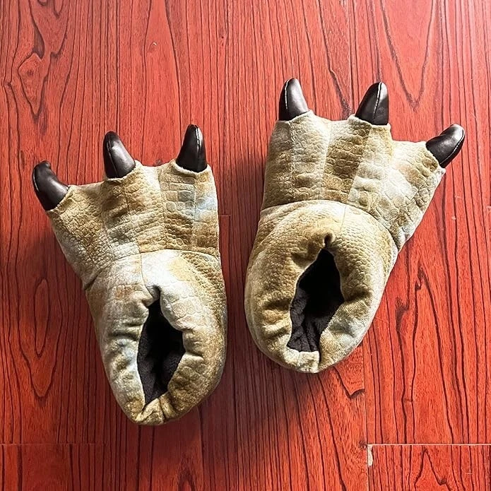 Zapatillas Kawaii Dino para Adultos, Animal Peluche Pata Interior Unisex Regalo Foto 4 de 4