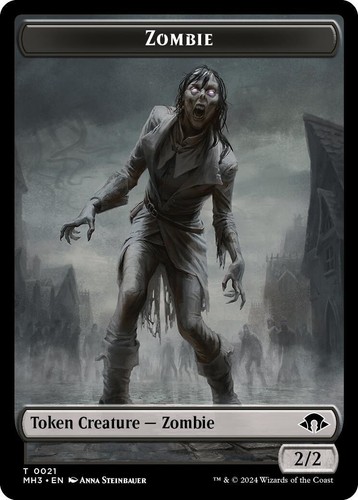 MTG -FOIL Zombie 21 Eldrazi Spawn 02-Double Token - Modern