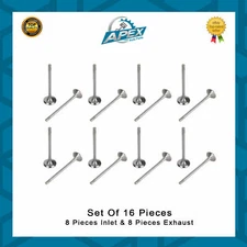 BMW 2.0 N47D20 ENGINE INLET & EXHAUST VALVE 11127797711 11348511622 - 16 PCS SET