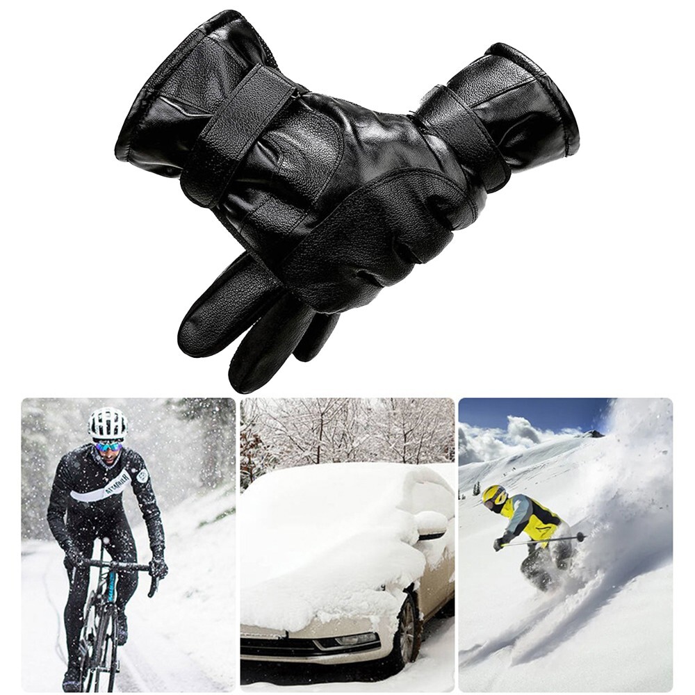 fur lined ski mittens