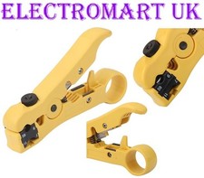 COAX CABLE WIRE FLEX CUTTING STRIPPER STRIPPING TOOL RG59 RG6 CAT5 CAT6