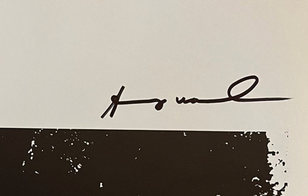 Andy Warhol, Original  Hand-signed Print + COA & Appraisal of $3,500.*