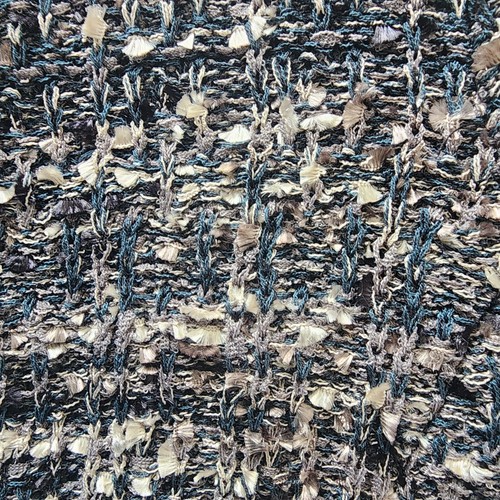 Misook Womens Black Teal Eyelash Tweed Knit Duster One Hook Cardigan Size Medium - Picture 11 of 11