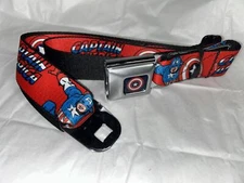 Captain America Seatbelt Clasp Pants Belt Official 