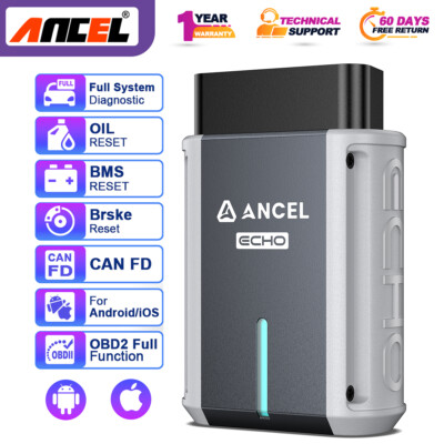 ANCEL ECHO OBD2 Scanner Code Reader Diagnostic Tool Reset-Battery Registration