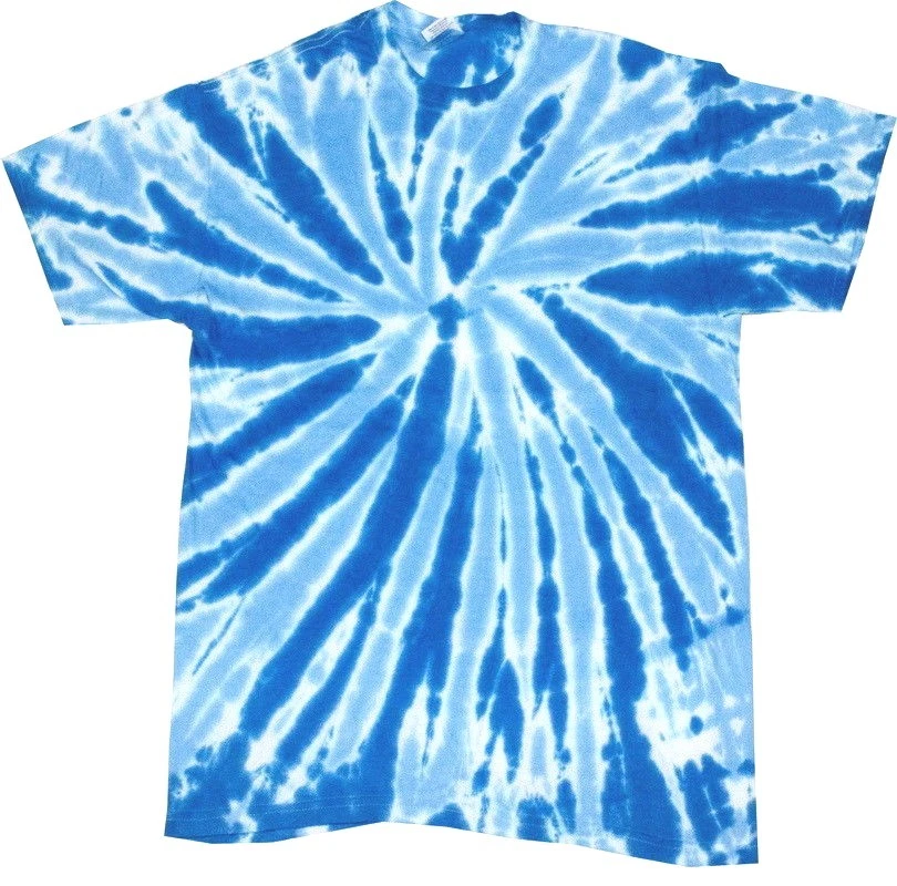 Royal blue tie store dye shirt