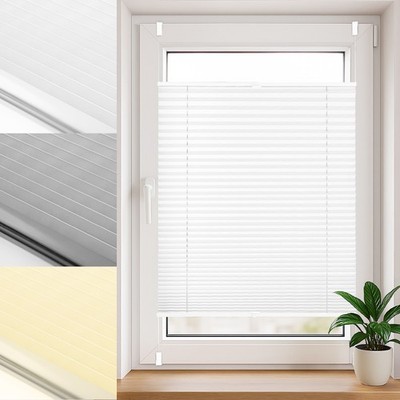 Plissee Klemmfix Faltrollo ohne Bohren Plisseerollo Easyfix Fenster Tür Plissees