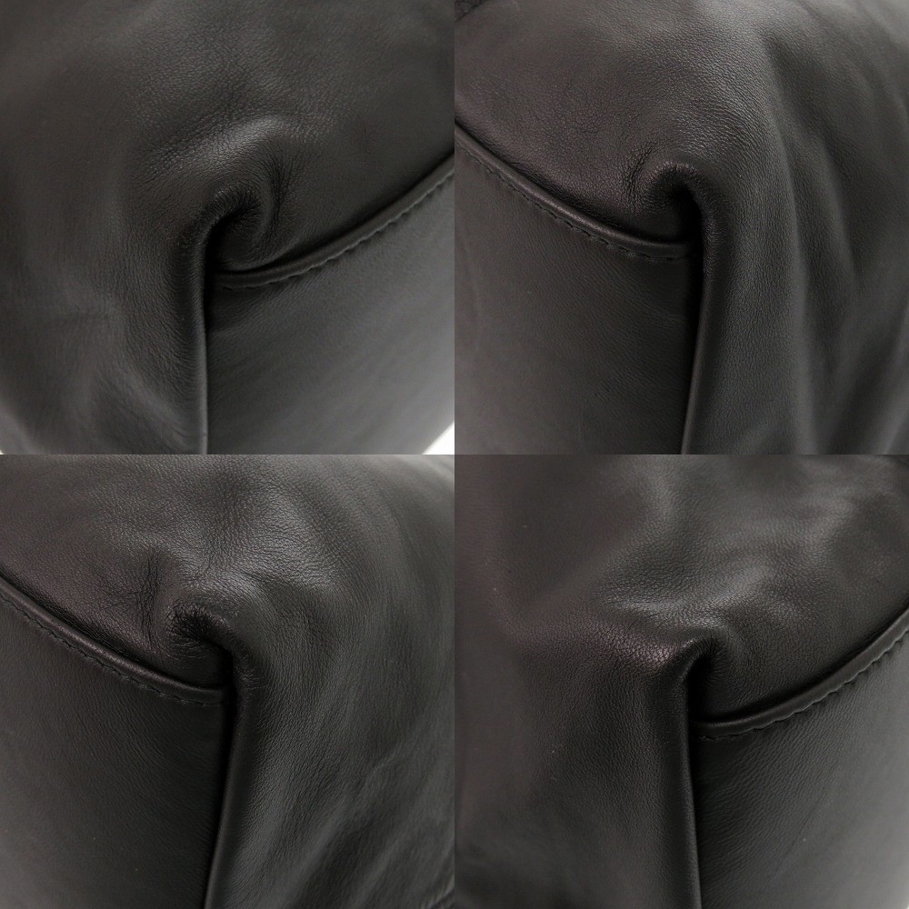 AUTHENTIC BOTTEGAVENETA 547381 Intrecciato Reversible Butterfly Tote Bag Black thumbnail 8