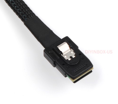 Internal Mini SAS SFF-8087 to 4x SATA Reverse Breakout Connector Cable 3.3 Feet - Picture 7 of 12