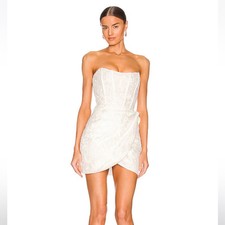 V. Chapman Nigella Dress in White Size 10 NEW