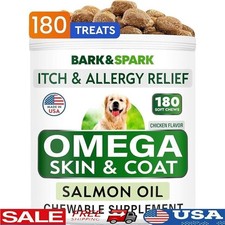 Fish Oil Treats Dogs Skin Allergy Itch Relief Joint Health Salmon Oil US