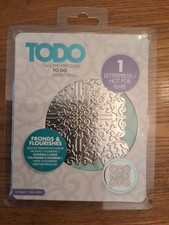 Todo Hotfoil Letterpress Plate Fronds  Flourishes  NIP