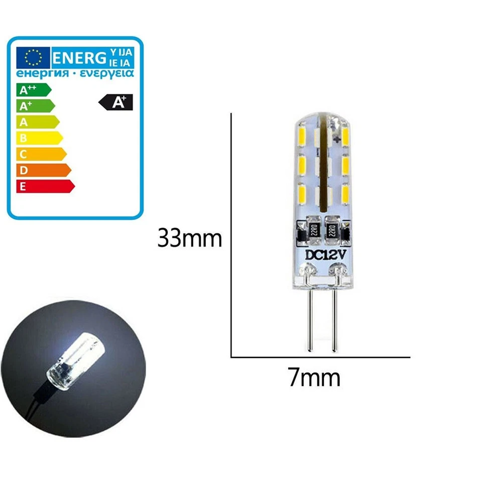 10x G4 3W Bulb LED Corn Light DC 12V Cool White Capsule Replace Halogen Lamp - Image 2 of 4