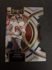2023 Panini Select - Premier Level Payne Durham #155 Silver Prizm Die-Cut (RC)