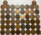 Full Roll of 50 Indian Head Cents All 1900s 1900-1909 Cull IHC Pennies - Lot #13