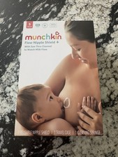 Munchkin Flow Nipple Shield  w/ See Thru Channel to Watch Milk Flow Small 16mm