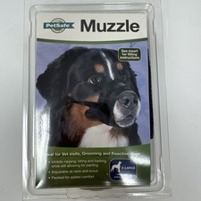 Petsafe Adjustable Muzzle for XL Breed Dog - Black  Comfortable Snout Strap  