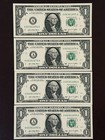 Lot of 8, UNC, Alternator, Repeater 6's, $1 One Dollar Bill, Fancy Serial Number — photo 3