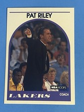 1989 HOOPS 108 PAT RILEY LAKERS BASKETBALL CARD