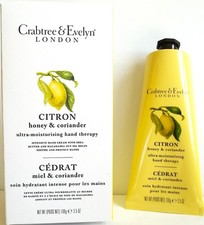 Crabtree  Evelyn CITRON HONEY  CORIANDER Moisturising Hand Therapy, 3.5 oz NEW
