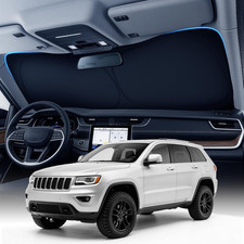 Windshield Sun Shade for Jeep Grand Cherokee 2022-2026, 7-Layer UV Heat Block,
