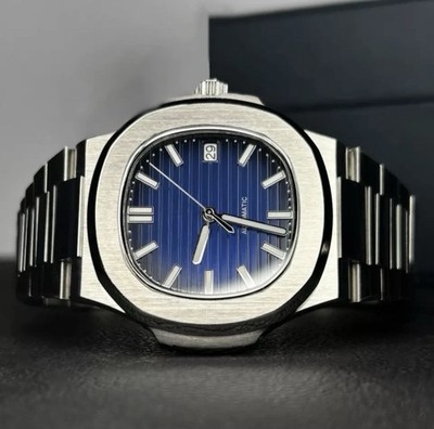 Custom 40mm Dark Blue  Jumbo  Mod Watch w/NH35 Automatic Movement