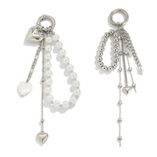 Heart Keychain Key Jewelry Beaded Key Accessory Elegant Bag Pendant Charm